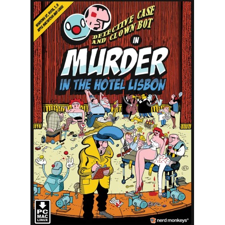 Detective Case and Clown Bot in: Murder in the Hotel Lisbon PC Steam CD Key