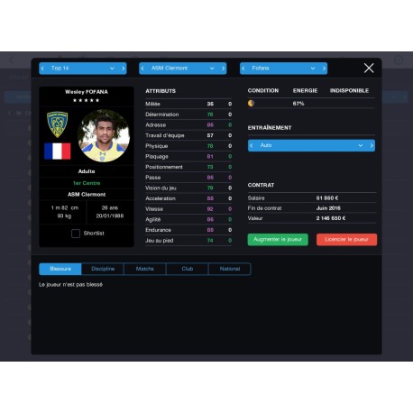 Pro Rugby Manager 2015 PC Steam Gift