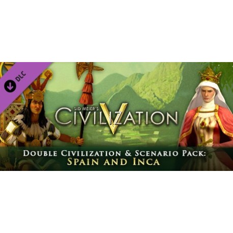 Sid Meier's Civilization V - Civ and Scenario Double Pack: Spain and Inca DLC PC Steam CD Key