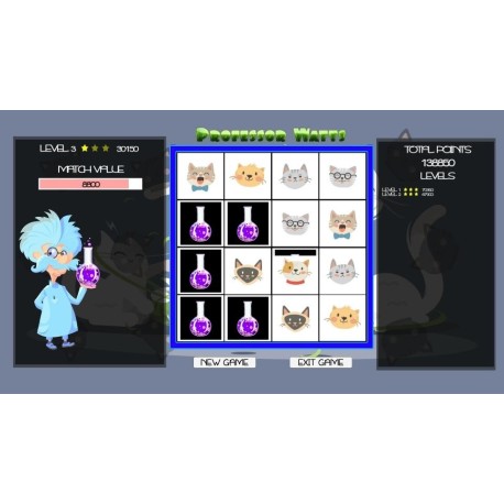 Professor Watts Memory Match Cats Steam CD Key