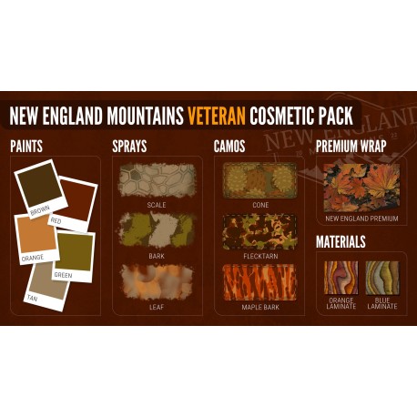 theHunter: Call of the Wild - New England Mountains - Veteran Cosmetic Pack DLC PC Steam CD Key