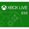XBOX Live USD 50 Prepaid Card US