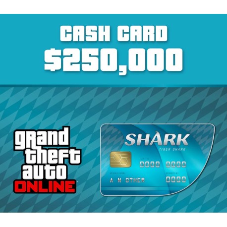 Grand Theft Auto Online - 250,000 Tiger Shark Cash Card PC Activation Code