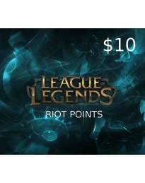 League of Legends 10 USD Prepaid RP Card US