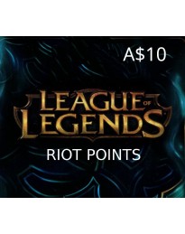 League of Legends 10 AUD Prepaid RP Card OCE