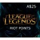 League of Legends 25 AUD Prepaid RP Card OCE