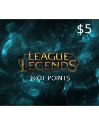 League of Legends 5 USD Prepaid RP Card US