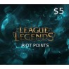 League of Legends 5 USD Prepaid RP Card US