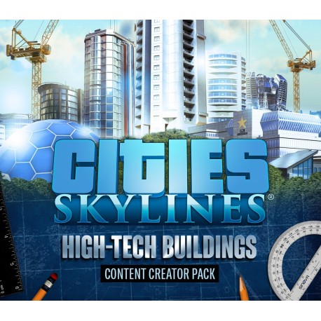 Cities: Skylines - Content Creator Pack: High-Tech Buildings DLC RU VPN Activated Steam CD Key