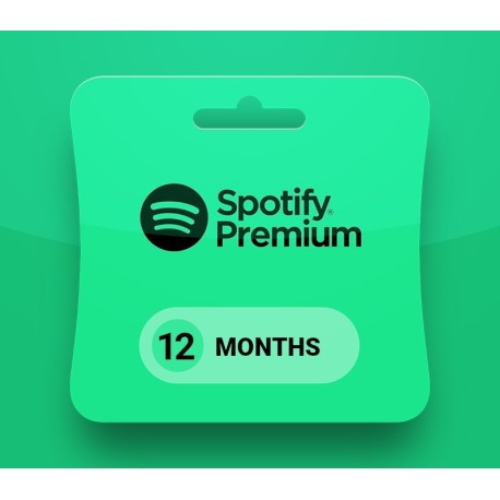 Spotify Premium 12-month Subscription Card US