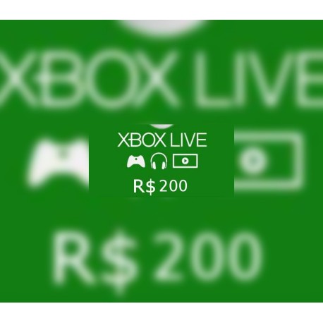 XBOX Live BRL 200 Prepaid Card BR