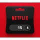 Netflix USD 15 Gift Card US