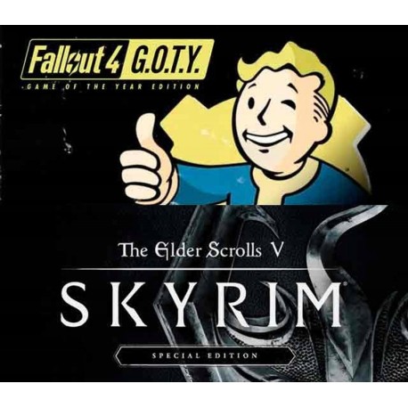 The Elder Scrolls V: Skyrim Special Edition + Fallout 4 G.O.T.Y. PC Steam CD Key