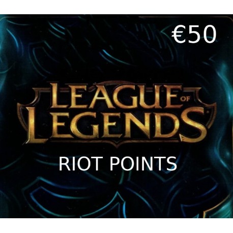 League of Legends 50 EUR Prepaid RP Card EU
