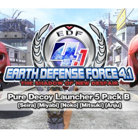 EARTH DEFENSE FORCE 4.1 - Pure Decoy Launcher 5 Pack B DLC Steam CD Key