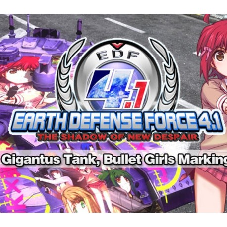 EARTH DEFENSE FORCE 4.1 - Gigantus Tank, Bullet Girls Marking DLC Steam CD Key