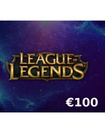 League of Legends 100 EUR Prepaid RP Card EU