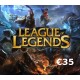 League of Legends 35 EUR Prepaid RP Card EU