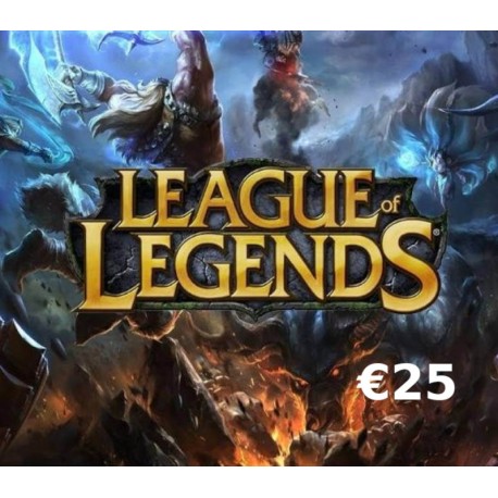 League of Legends 25 EUR Prepaid RP Card EU