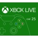 XBOX Live 25 CHF Prepaid Card CH