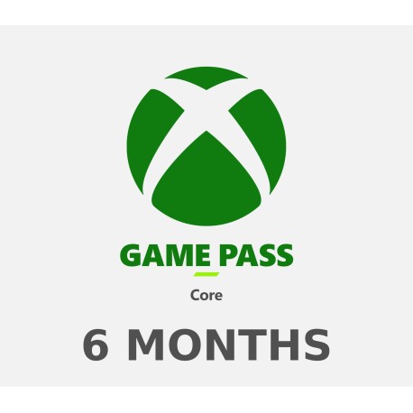 XBOX Game Pass Core 6 Months Subscription Card BR