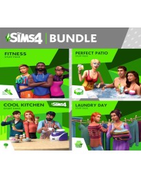 The Sims 4 - Fitness + Cool Kitchen + Laundry Day + Perfect Patio Stuff DLC Bundle PC EA App CD Key