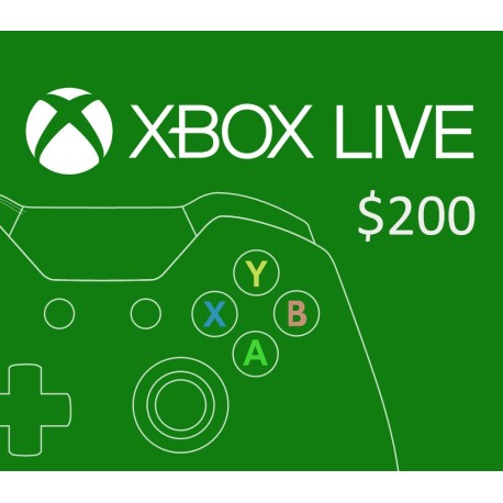 XBOX Live 200 Prepaid Card MX