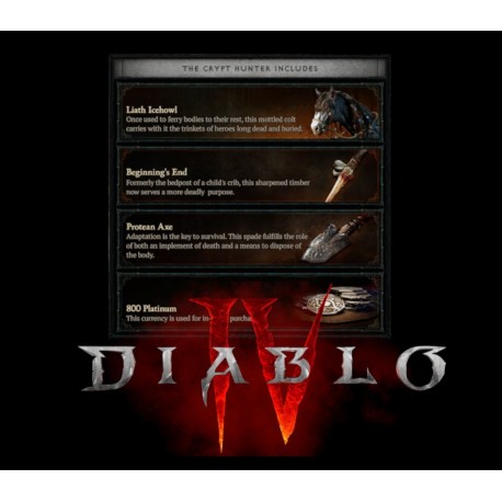 Diablo 4 - Crypt Hunter Pack DLC XBOX One / Xbox Series X|S CD Key