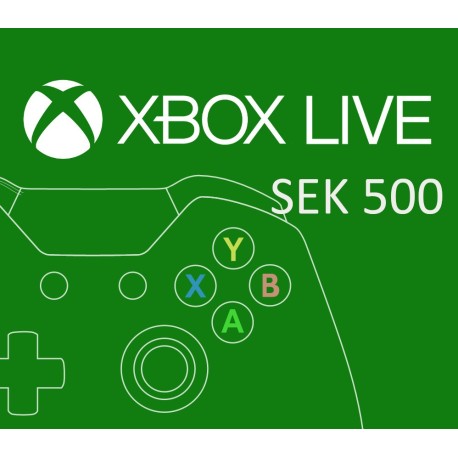 XBOX Live 500 SEK Prepaid Card SE