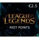 League of Legends 2.5 EUR Prepaid RP Card EU