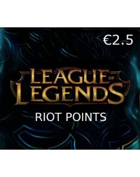 League of Legends 2.5 EUR Prepaid RP Card EU