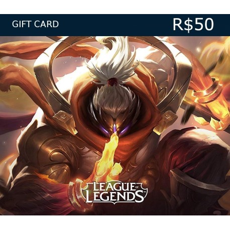 League of Legends 50 BRL Prepaid RP Card BR