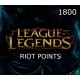 League of Legends 1800 RP Prepaid Card EU