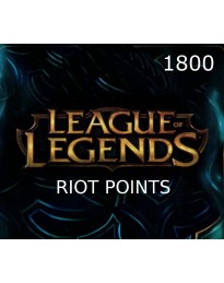 League of Legends 1800 RP Prepaid Card EU