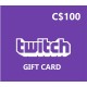 Twitch C100 Gift Card CA