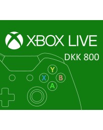 XBOX Live DKK 800 Prepaid Card DK