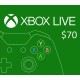 XBOX Live NZD 70 Prepaid Card NZ