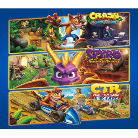 Crash + Spyro Triple Play Bundle PS4 Account
