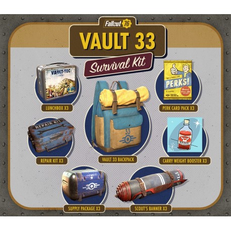 Fallout 76 - Vault 33 Survival Pack DLC PC Windows 10/11 CD Key