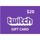 Twitch USD 20 Gift Card US