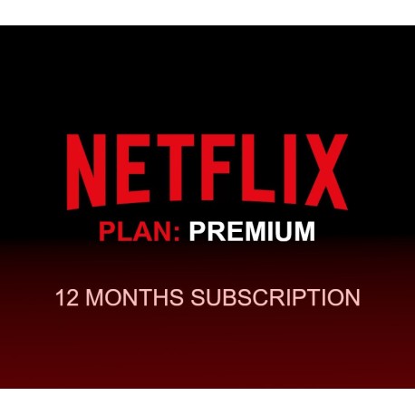 Netflix - 12 Months Premium Plan Subscription Account