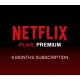 Netflix - 6 Months Premium Plan Subscription Account