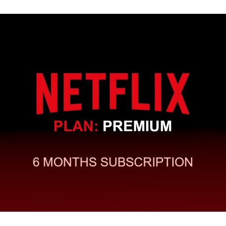 Netflix - 6 Months Premium Plan Subscription Account
