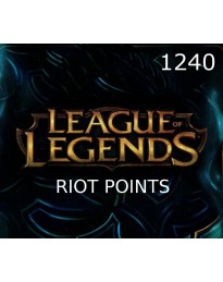 League of Legends 1240 RP Prepaid Card EU