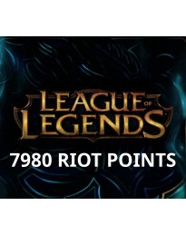 League of Legends 7980 RP Prepaid Card TR