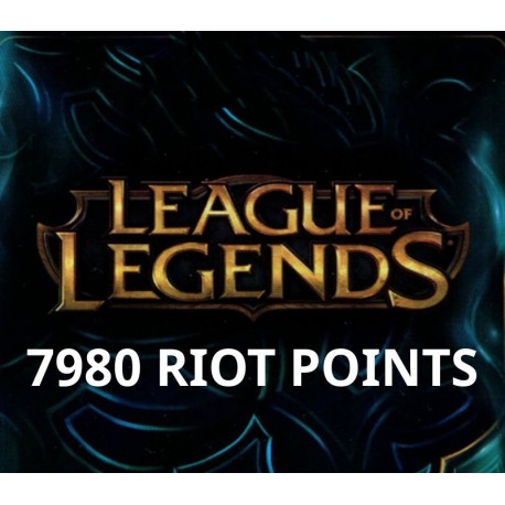 League of Legends 7980 RP Prepaid Card TR