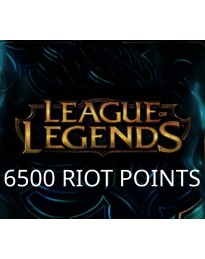 League of Legends 6500 RP Prepaid Card EU