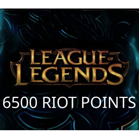 League of Legends 6500 RP Prepaid Card EU