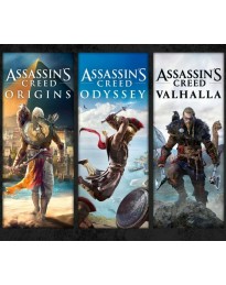 Assassin's Creed Bundle: Assassin's Creed Valhalla, Assassin's Creed Odyssey, and Assassin's Creed Origins US XBOX One / Xbox