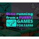 Dino running from a FURRY: GAMESFORFARM PC Steam CD Key